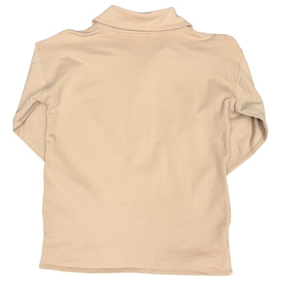 Women's J.‎ CREW University Half-Zip Oversize w/Pockets Pink Sweatshirt- Size XS - Picture 5 of 12